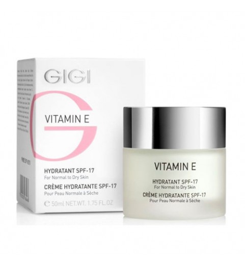 GIGI (ДжиДжи) Vitamin E Moisturizer for normal and dry skin /  Крем увлажняющий для нормальной и сухой кожи SPF 17, 50 мл