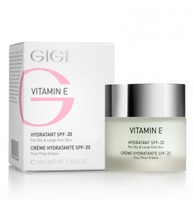 GIGI (ДжиДжи) Vitamin E Moisturizer for oily and large pore skin /  Крем увлажняющий для жирной и комбинированной кожи SPF 20, 50 мл