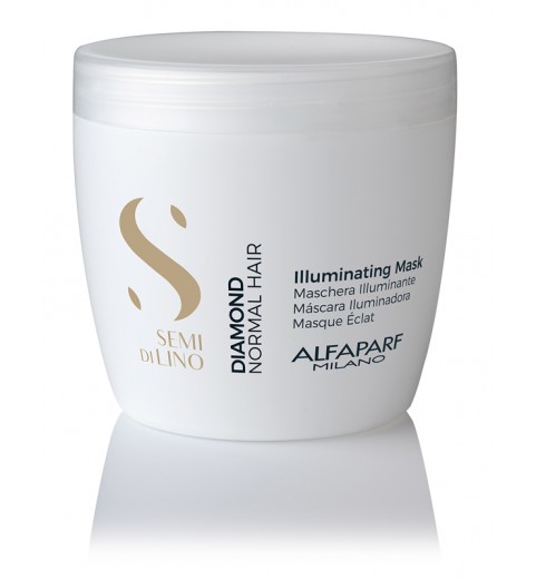 Alfaparf Milano Semi Di Lino Diamond Illuminating Mask / Маска для нормальных волос, придающая блеск, 500 мл