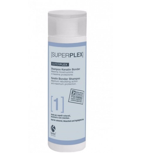 Barex SuperPlex Shampoo Keratin Bonder Шампунь кератин бондер, 250 мл