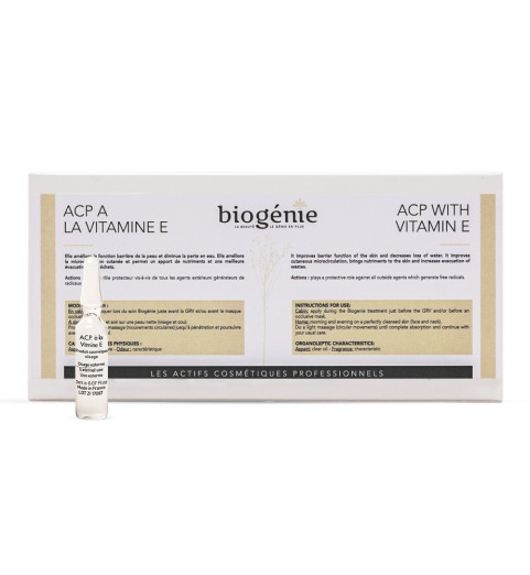 Biogenie (Биожени) A.C.P. Vitamine E / Ампулы с витамином Е Токоферол, 10 ампул по 2 мл