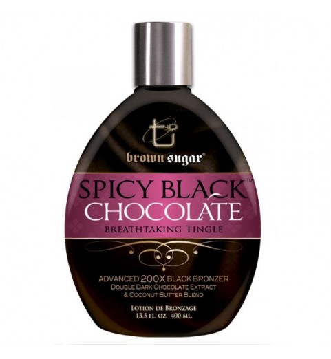 Brown Sugar Spicy Black Chocolate 200Х Bronzer Tingle / Пряный, шоколадный лосьон для загара с тингл-эффектом, 400 мл