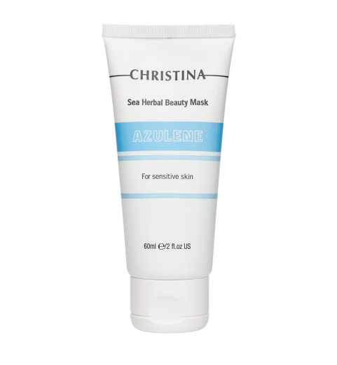 Christina (Кристина) Sea Herbal Beauty Mask Azulene for sensitive skin / Маска красоты на основе морских трав для чувствительной кожи «Азулен», 60 мл