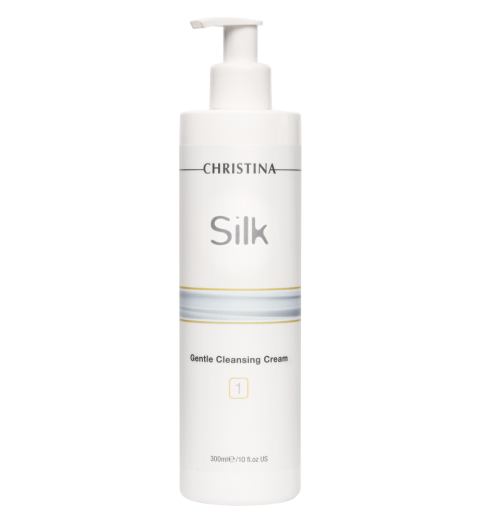Christina (Кристина) Silk Gentle Cleansing Cream / Мягкий очищающий крем (шаг1), 300 мл