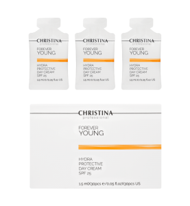 Christina (Кристина) Forever Young-Hydra Protective Day cream SPF25 / Дневной гидрозащитный крем SPF 25 в саше, 30 шт по 1,5 мл