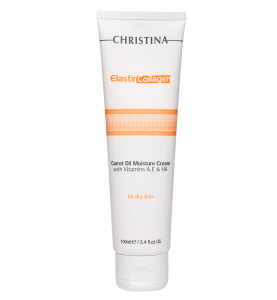 Christina (Кристина) ElastinCollagen Carrot Oil Moisture Cream with Vitamins A, E & HA for dry skin / Увлажняющий крем с витаминами А, Е и гиалуроновой кислотой для сухой кожи «Эластин, коллаген, морковное масло», 100 мл