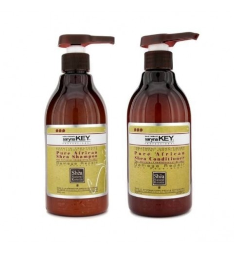 Saryna Key (Сарина Кей) Damage Repair Kit / Набор: шампунь и кондиционер с Африканским маслом Ши для сухих и повреждённых волос, 2*1000 мл
