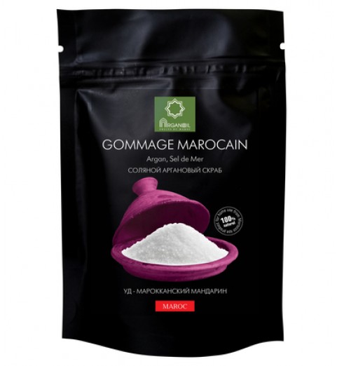 Diar Argana Gommage Marocain / Соляной скраб с маслом арганы Уд-Марокканский Мандарин, 200г