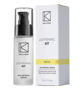 Dr. Kadir Lightening Kit AHA Retinol Serum / Сыворотка с АНА кислотами и ретинолом, 30 мл Dr. Kadir Lightening Kit AHA Retinol Serum / Сыворотка с АНА кислотами и ретинолом, 30 мл