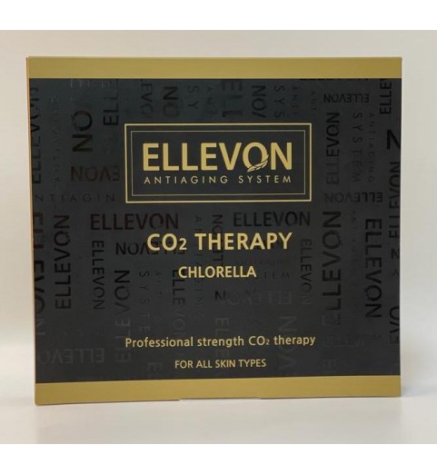 Ellevon (Эллевон) CO2 Therapy Chlorella / Маска для лица CO2 терапия с хлореллой, 5*25 мл + 5 масок