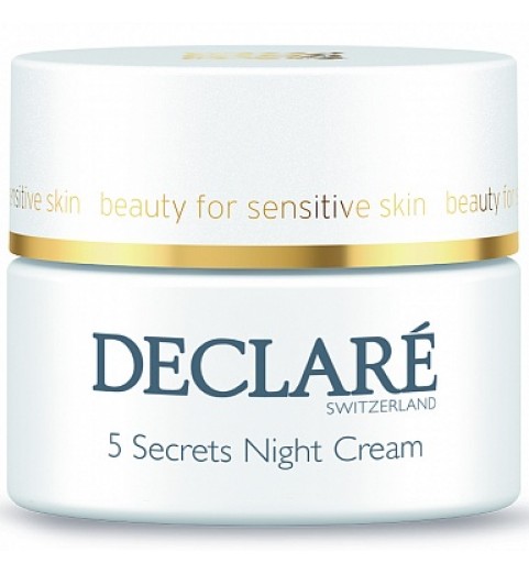 Declare (Декларе) 5 Secrets Night Cream / Ночной восстанавливающий крем «5 секретов», 50 мл