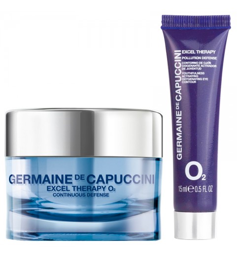 Germaine de Capuccini Набор Trendy Box: ET O2 Крем для кожи вокруг глаз + Крем кислородонасыщающий для нормальной и сухой кожи, 15 мл+50 мл