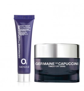 Germaine de Capuccini Набор Trendy Box: ET O2 Крем для кожи вокруг глаз + Крем интенсивного восстановления дневной, 15 мл+50 мл