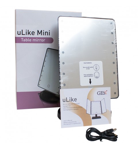 Настольное зеркало uLike Mini для макияжа с подсветкой