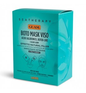 Guam Seatherapy Boto Mask Viso / Маска для лица "Ботокс эффект" с гиалуроновой кислотой и водорослями, 1 упаковка ( 20 г. порошка и 40 мл жидкости)