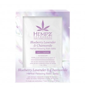 Hempz Blueberry Lavender & Chamomile Herbal Relaxing Bath Salts / Соль для ванны расслабляющая Лаванда, Ромашка и Дикие Ягоды, 2*28 г