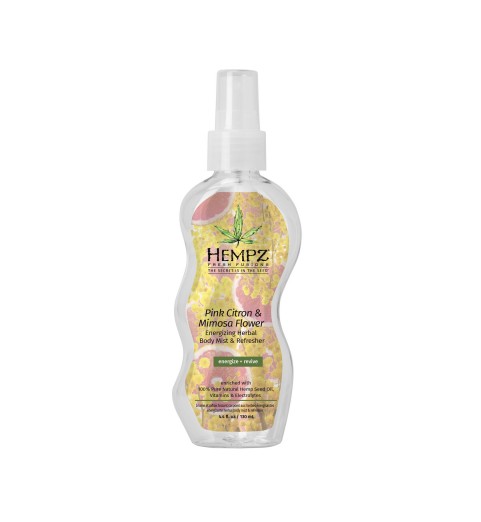 Hempz Pink Citron & Mimosa Flower Energizing Herbal Body Mist & Refresher / Спрей увлажняющий Розовый Лимон и Мимоза, 130 мл