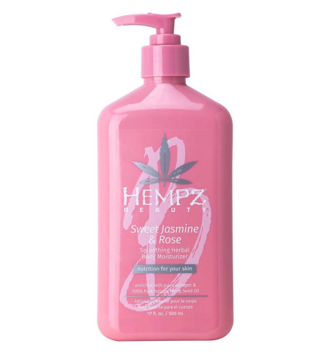 Hempz Sweet Jasmine & Rose Smoothing Herbal Body Moisturizer / Молочко для тела увлажняющее Сладкий Жасмин и Роза, 500 мл