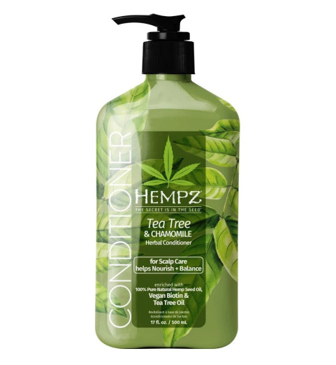 Hempz Tea Tree & Chamomile Herbal Conditioner / Кондиционер Hempz Здоровые волосы Чайное дерево и Ромашка, 500 мл