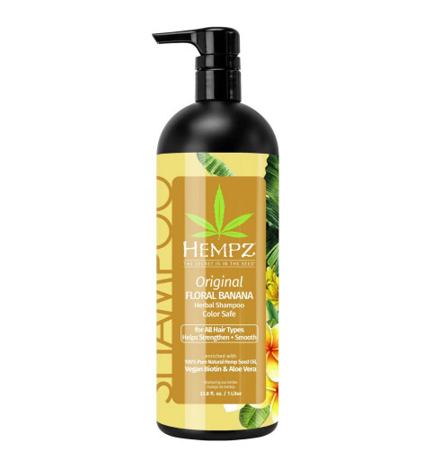Hempz Original Herbal Shampoo For Damaged & Color Treated Hair / Шампунь растительный Оригинальный сильной степени увлажнения для поврежденных волос, 1000 мл