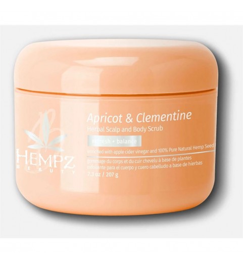 Hempz LE Apricot & Clementine Herbal Sсalp & Body Scrub / Скраб для кожи головы и тела Абрикос и Клементин, 207 г