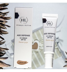 Holy Land (HL) Age Defense Cc Cream SPF 50 Protect & Go Medium / Многофункциональный крем для коррекции цвета кожи, защиты и увлажнения. <br />Оттенок MEDIUM, 30 мл