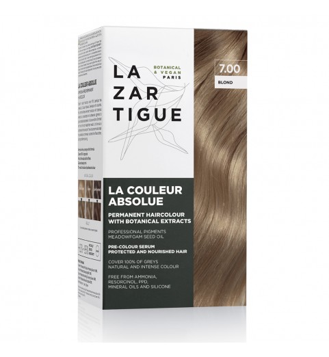 Lazartigue Couleur Absolue - Blond 7.00 / Краска для волос перманентная безаммиачная - Блондин 7.00 , набор