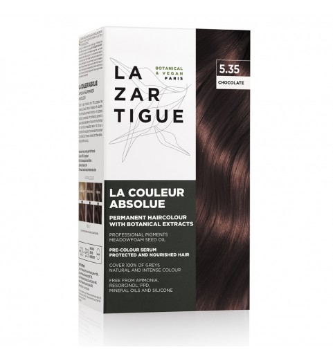 Lazartigue Colour - Chocolate 5.35 / Краска для волос перманентная безаммиачная - Шоколадный 5.35, набор
