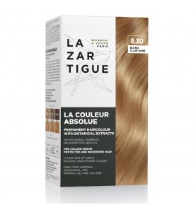 Lazartigue Couleur Absolue - Light Golden Blond 8.30 / Краска для волос перманентная безаммиачная - Светлый золотистый блондин 8.30 , набор