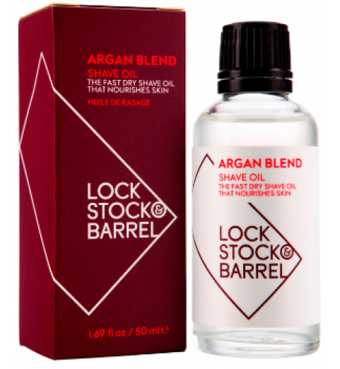 Lock Stock & Barrel Argan Blend Shave Oil / Аргановое масло для бритья и ухода за бородой, 50 мл