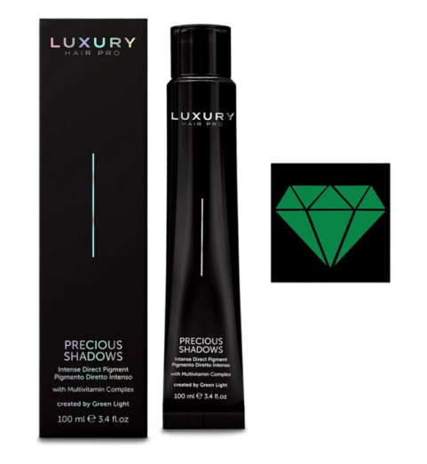 Luxury Hair Pro Precious Shadows Emerald Green / Интенсивный прямой пигмент "Драгоценные оттенки" Изумруд, 100 мл Luxury Hair Pro Precious Shadows Emerald Green / Интенсивный прямой пигмент "Драгоценные оттенки" Изумруд, 100 мл