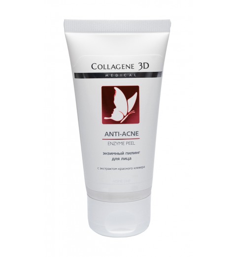 Medical Collagene 3D Enzyme Peel Anti-Acne / Энзимный пилинг для проблемной кожи с экстрактом красного клевера, 50 мл