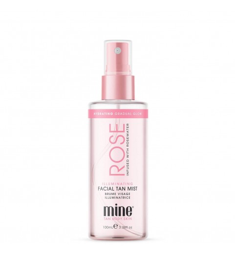 Mine Tan Rose Water Illuminating Facial Tan Mist / Спрей-мист автозагар с успокаивающей розовой водой , 100 мл