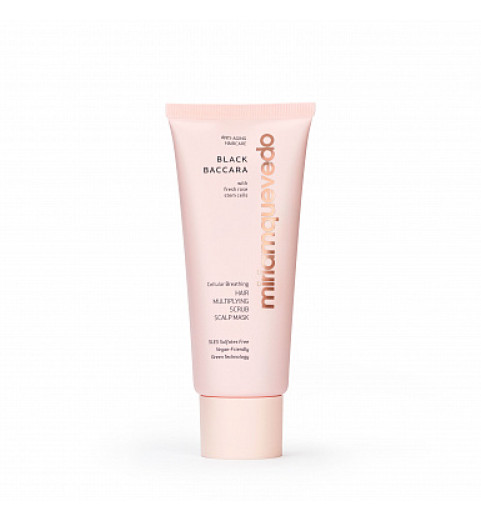 Miriam Quevedo Black Baccara Cellular Breathing Hair Multiplying Scrub Mask / Отшелушивающая маска, обеспечивающая клеточное дыхание, рост и объем волос, с экстрактом розы, 200 мл