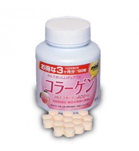 Orihiro (Орихиро) БАД "Коллаген со вкусом персика", 180 таблеток