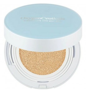 OxygenCeuticals O2 Cushion #21 SPF45 PA+++ / Кушон с функцией солнцезащиты SPF45, светлый беж #21, 2*15 г