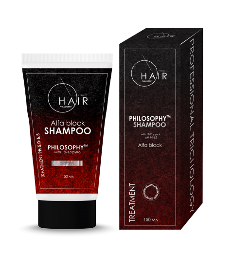 Philosophy Alfa Block Shampoo with 1% Kopyrrol / Шампунь от выпадения волос с 1% копирролом, 150 мл