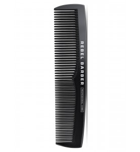 Rebel Barber Men's Comb Total Black / Премиальная мужская расческа