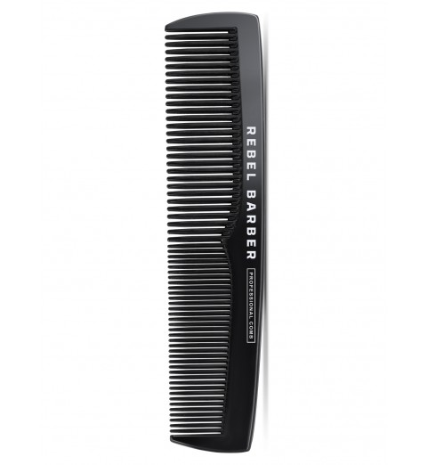 Rebel Barber Men's Comb Total Black / Премиальная мужская расческа