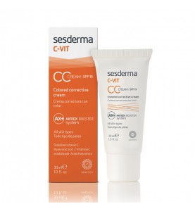 Sesderma C-Vit Cc Cream SPF 15 / Крем корректирующий тон кожи SPF 15 с витамином С, 30 мл