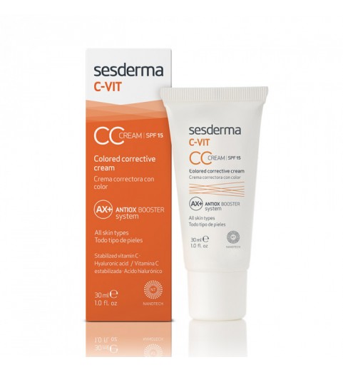 Sesderma C-Vit Cc Cream SPF 15 / Крем корректирующий тон кожи SPF 15 с витамином С, 30 мл