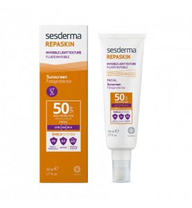 Sesderma Repaskin Invisible Light Texture Facial Sunscreen SPF 50 / Средство солнцезащитное сверхлегкое для лица SPF 50, 50 мл