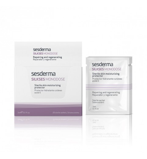 Sesderma Silkses Monodose Sterile Skin Moisturizing Protector / Крем-протектор увлажняющий в индивидуальных упаковках, 20 шт. по 3 мл