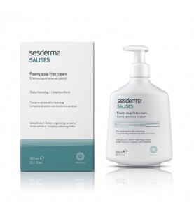 Sesderma Salises Facial Body Foamy Soap-Free Cream / Крем пенящийся для умывания для лица и тела, 300 мл
