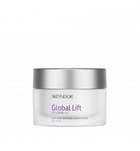 Skeyndor Global Lift Lift Contour Face & Neck Cream - Dry Skins / Крем подтягивающий для контура лица и шеи для сухой кожи, 50 мл
