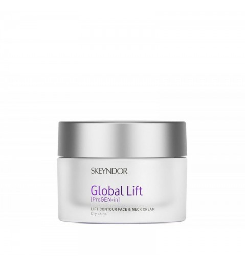Skeyndor Global Lift Lift Contour Face & Neck Cream - Dry Skins / Крем подтягивающий для контура лица и шеи для сухой кожи, 50 мл