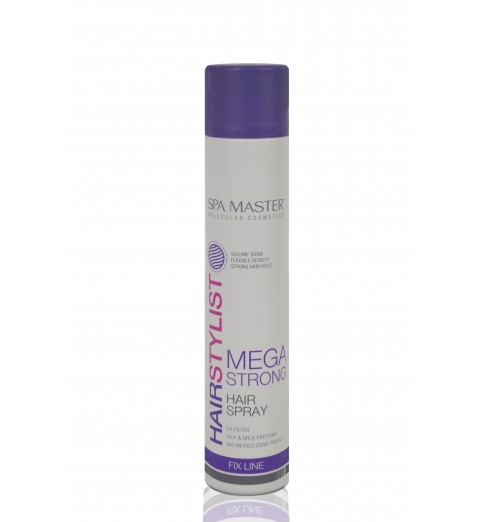Spa Master Mega Strohg Hair Stylist / Лак для волос, 400 мл