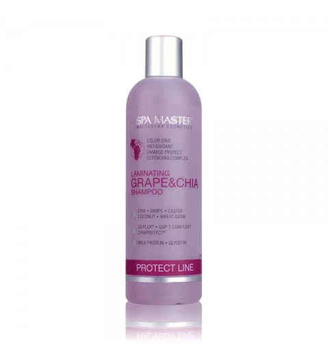 Spa Master Laminating Shampoo pH 4,5 / Ламинирующий шампунь с виноградом и чиа рH 4,5, 330 мл