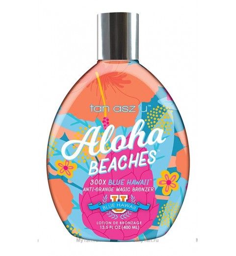 Tan Asz U Aloha Beaches 300x Blue Hawaii / Тропический лосьон-корректор для загара, 400 мл