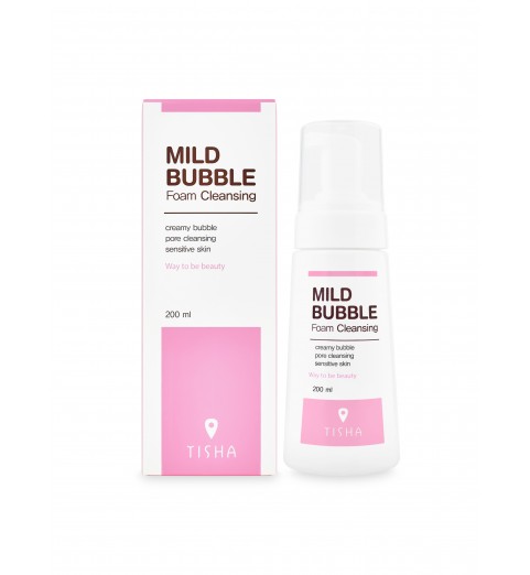 Tisha Mild Bubble foam cleansing / Мягкая пузырьковая очищающая пенка для чувствительной кожи, 200 мл